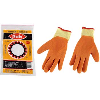 S318 Cotton Yarn Rubber Gloves